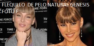 flequillos de pelo natural